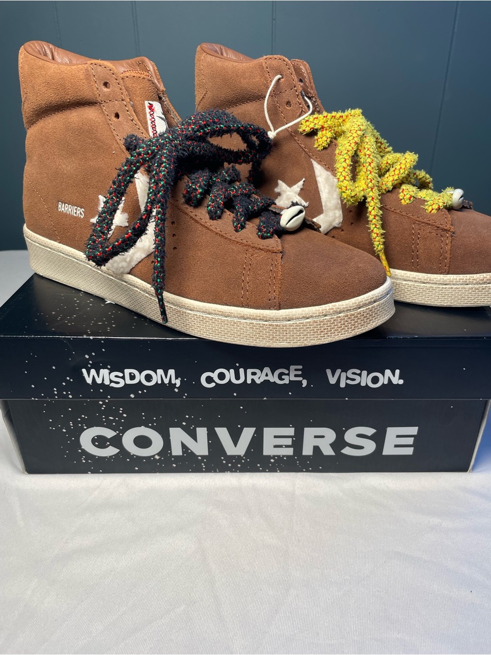 NWB Converse x Barriers Pro Leather Brown SZ 7 M/8.5 W Men Shoes Sneakers